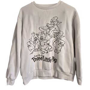 Cakeworthy Disney Three Little Pigs Crew Neck Sweatshirt Large